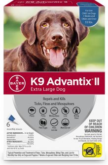 K9 Advantix II For Dogs over 55 lbs 6 Pack